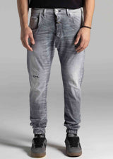 Ανδρικό τζιν παντελόνι Cosi Jeans - 66-TIAGO 8 - jeans regular fit elasticated γκρι ανοιχτό