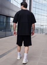 Tony couper - Ανδρικό t-shirt oversized fit - Μαύρο - TO26/16
