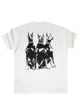 QUEST CLOTHING Ανδρική κοντομάνικη μπλούζα λευκή DOB WHT-15