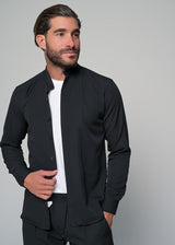 Ανδρικό μακρυμάνικο πουκάμισο μάο Ben Tailor - BENT.1138 - MONACO mao shirt μαύρο