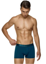 MED - Ανδρικό εσώρουχο μπόξερ LOGAN  - Blue Black - 2112280-97-081