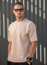 HENRY CLOTHING - Ανδρικό t-shirt - Μπεζ σκούρο 9-030
